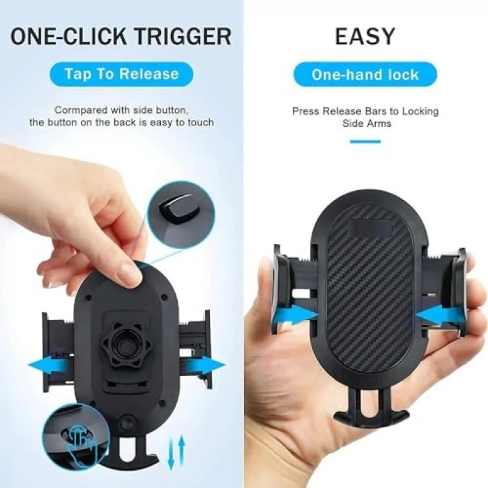 Vantuzlu Uzayan Araç İçi Telefon Tutucu, Ayarlanabilir Yapı