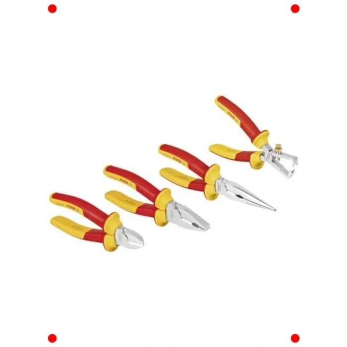 VDE İzolasyonlu Pense Seti, 4 Parça