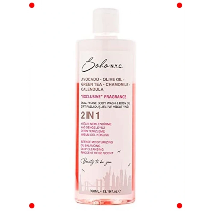 Vegan Çift Fazlı Duş Jeli & Yoğun Vücut Yağı 390ml