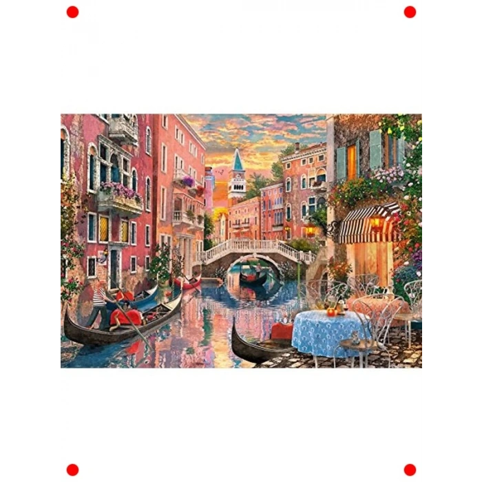 Venedikte Gün Batımı Manzarası 6000 Parça Yapboz