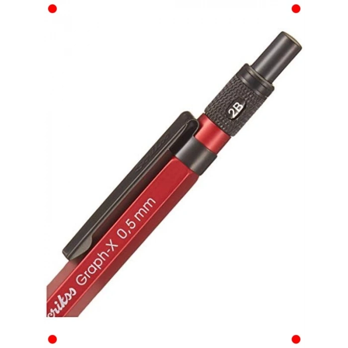 Versatil Kalem Seti 0.5 mm – Kırmızı, Silgi, Min.