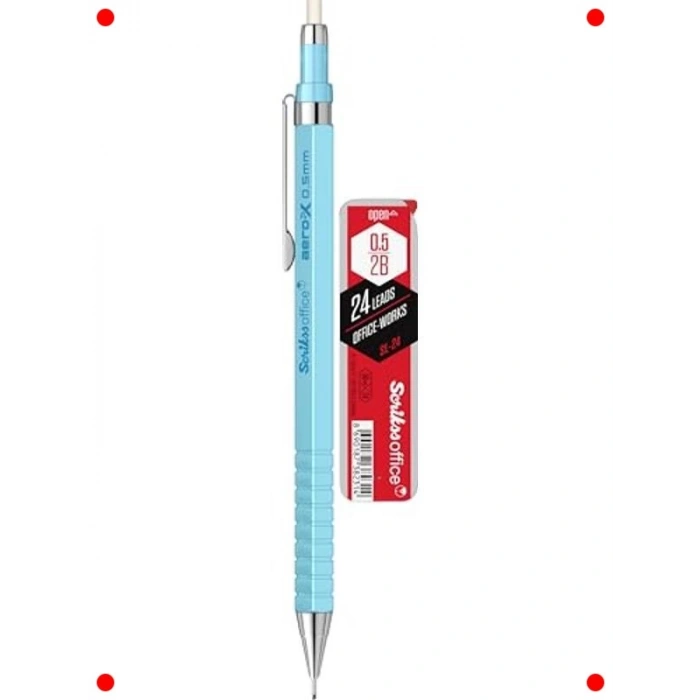 Versatil Kalem ve Uç Seti - Açık Mavi (0.5 mm)