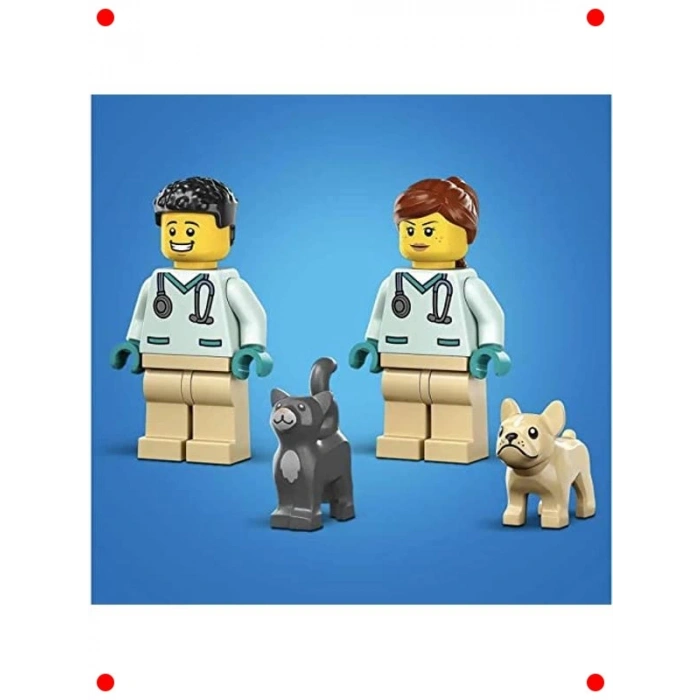 Veteriner Kurtarma Aracı Oyun Seti (58 Parça)