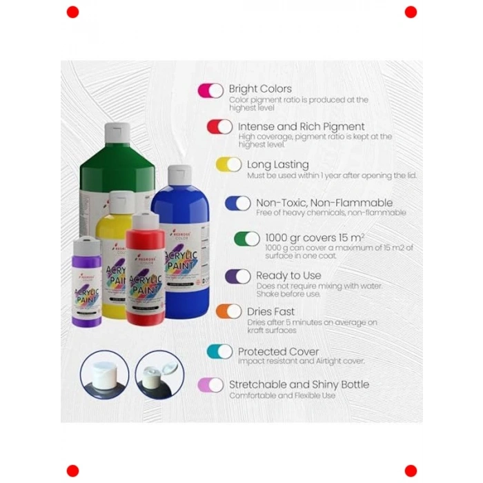 Vibran Akrilik Boya Seti (12x120ml)