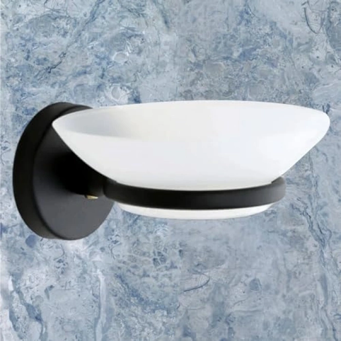 Vidalı Katı Sabunluk, Şık Siyah Tasarım