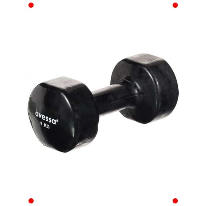 Vinil Kaplı Dambıl - 8 kg (Tek Adet)