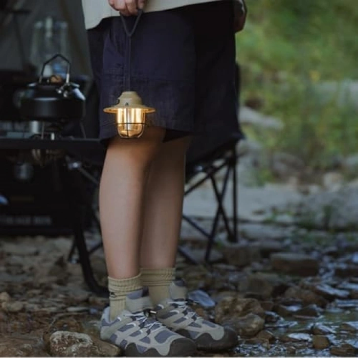 Vintage LED Kamp Lambası, Suya Dayanıklı 4.000 mAh