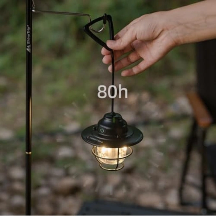 Vintage LED Kamp Lambası, Suya Dayanıklı 4.000 mAh