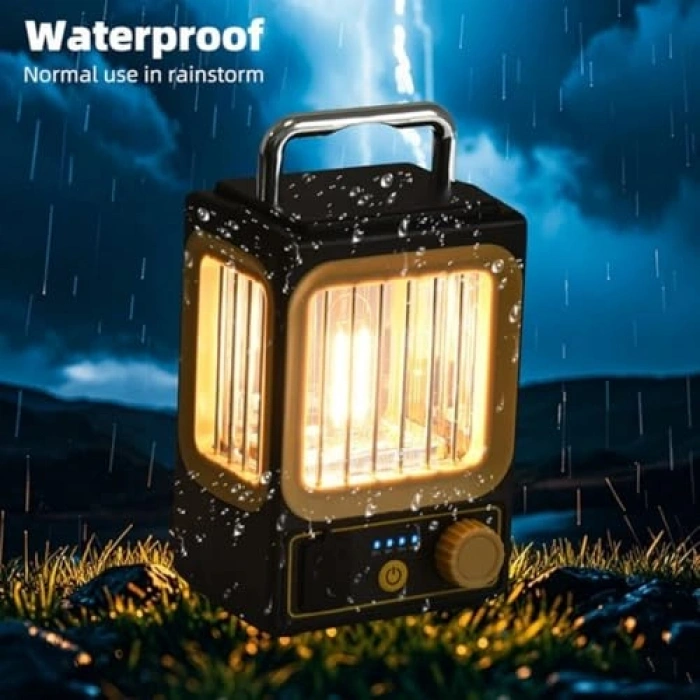 Vintage LED kamp lambası, suya dayanıklı