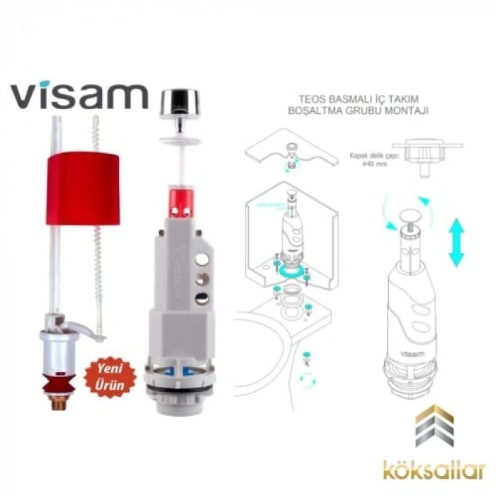 VİSAM TEOS BASMALI İÇ TAKIM (ZEPLİN FLOTÖRLÜ) 614-001