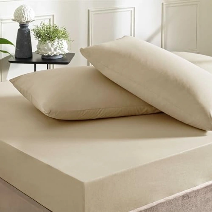 Vizon Renkli Ranforce Fitted Çarşaf Seti, 200x220 cm