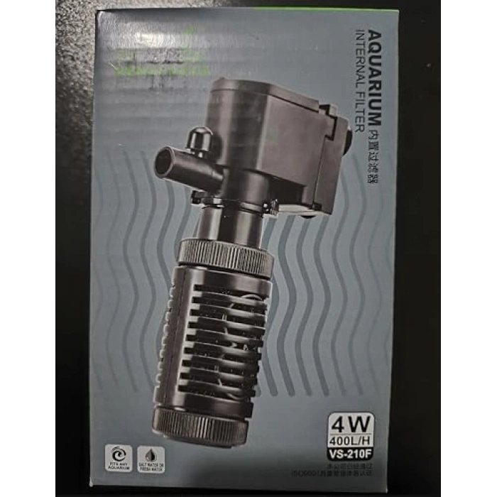 Vs-210F Akvaryum İç Filtresi - 400 Lt/h 4W Güç