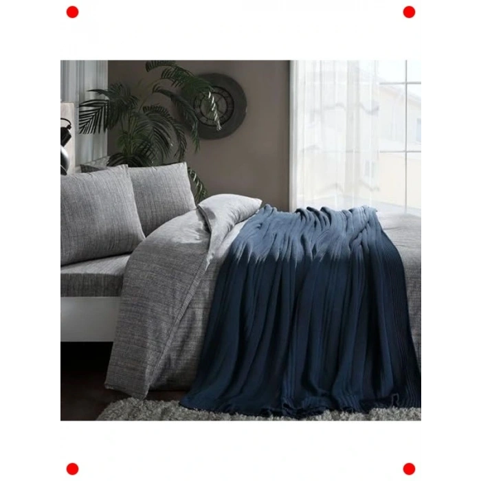 Waffle Doku %100 Pamuk Nevresim Takımı - Çift Kişilik