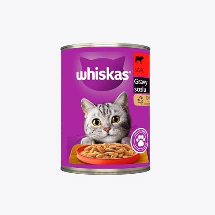 Whiskas Biftekli 400 Gr x24, Kedi Yaş Mama