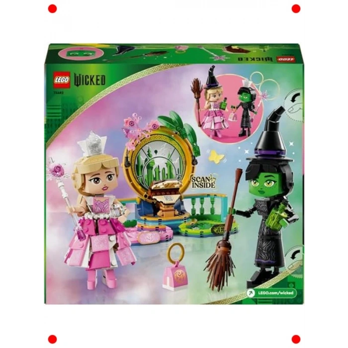 Wicked Elphaba ve Glinda Figürleri Yapım Seti (558 Parça)
