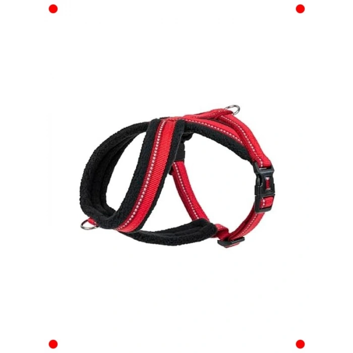 XL Boy Kırmızı Ayarlanabilir Köpek Göğüs Tasması