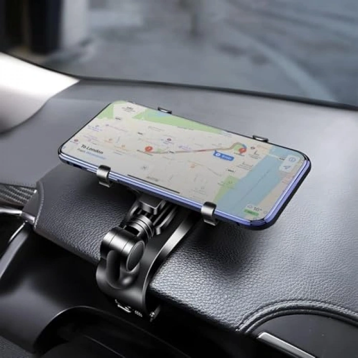 Xspring Araba için telefon tutucu, 1260 derece dönebilen universal araç telefon tutucu, ön panel rüzrlık havalandırma için el ser telefon askısı