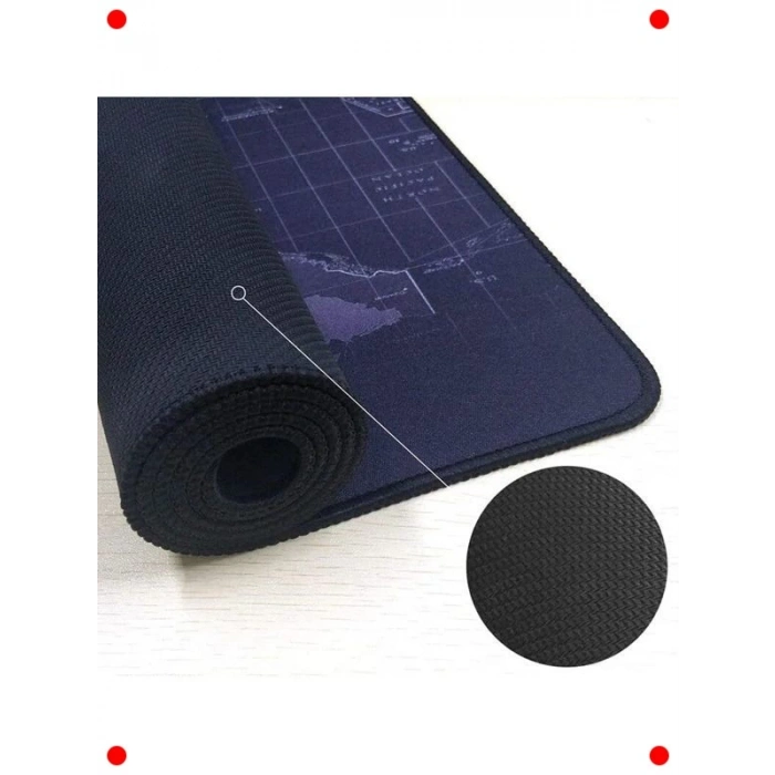 XXL Dünya Desenli Oyuncu Mouse Pad (90x40 cm)