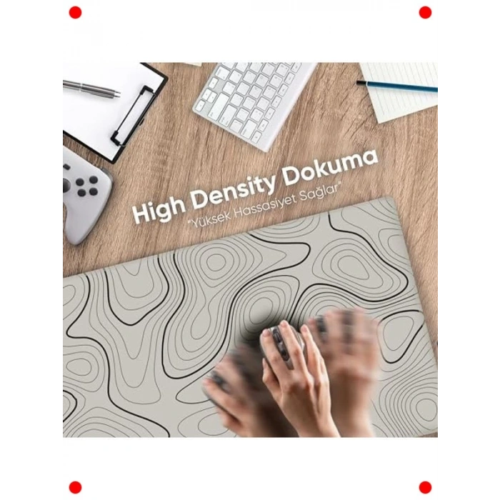 XXL Oyuncu Mouse Pad, 90x40cm, Yüksek Yoğunluklu Kumaş