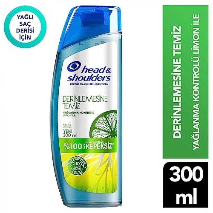 Yağlanma Kontrolü Sağlayan 300 ml Limon Aromalı Şampuan