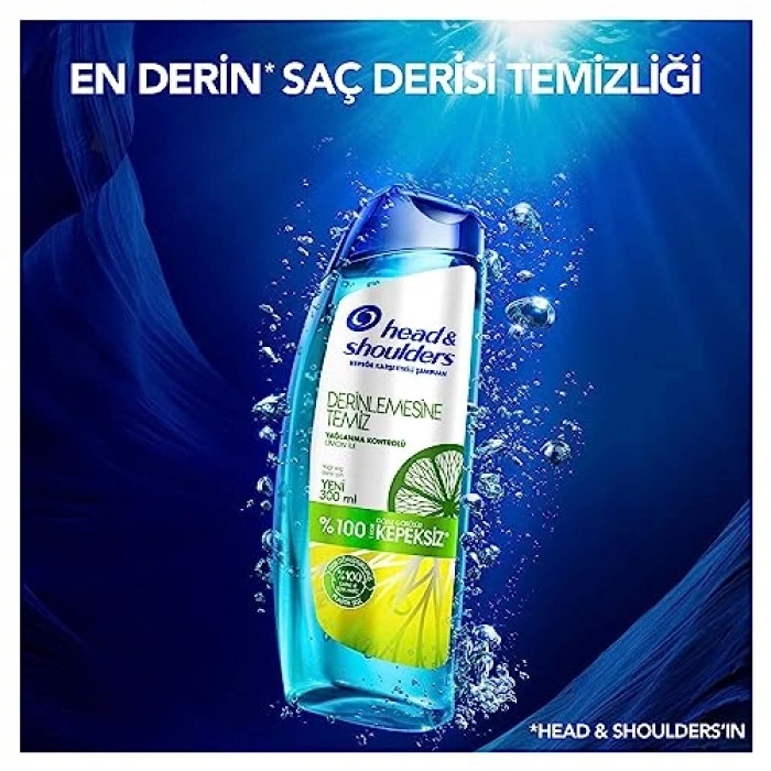 Yağlanma Kontrolü Sağlayan 300 ml Limon Aromalı Şampuan