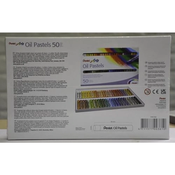 Yağlı Pastel Seti, 50li Çok Renkli