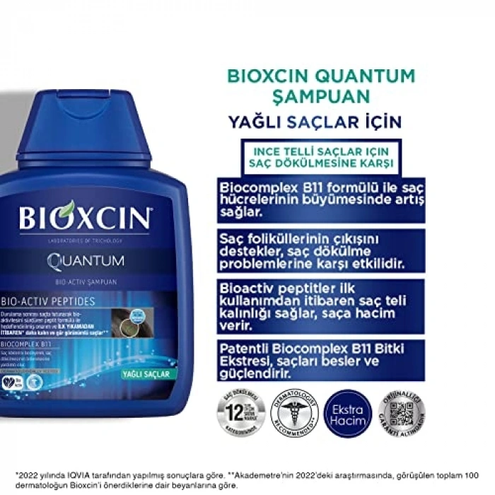 Yağlı Saçlar için Bio-Activ Şampuan - 300 ml