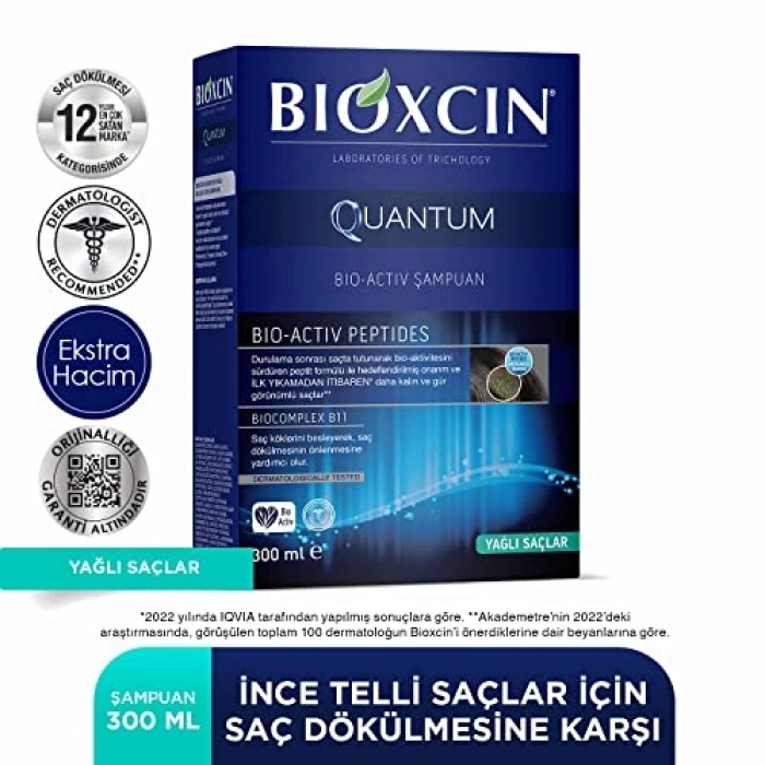 Yağlı Saçlar için Bio-Activ Şampuan - 300 ml