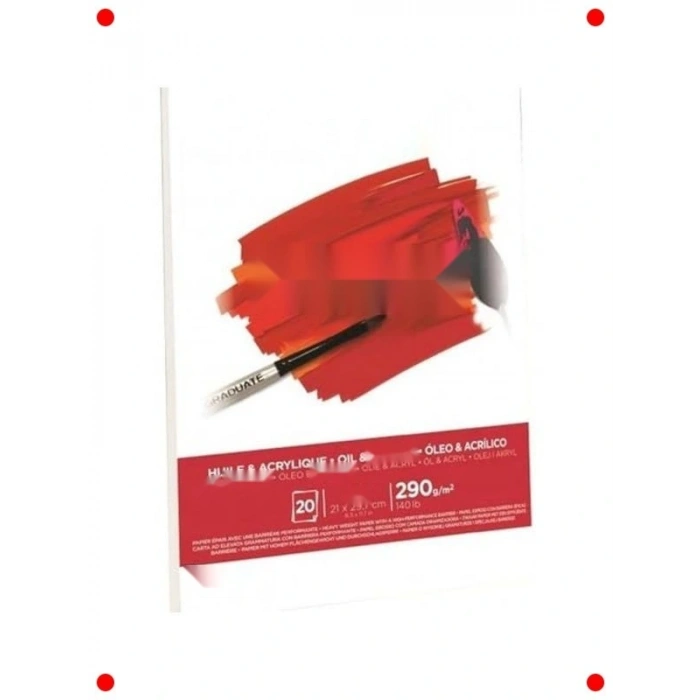 Yağlı &  Sanat Kağıdı Bloğu A5 - 20 Yaprak 290g/m²