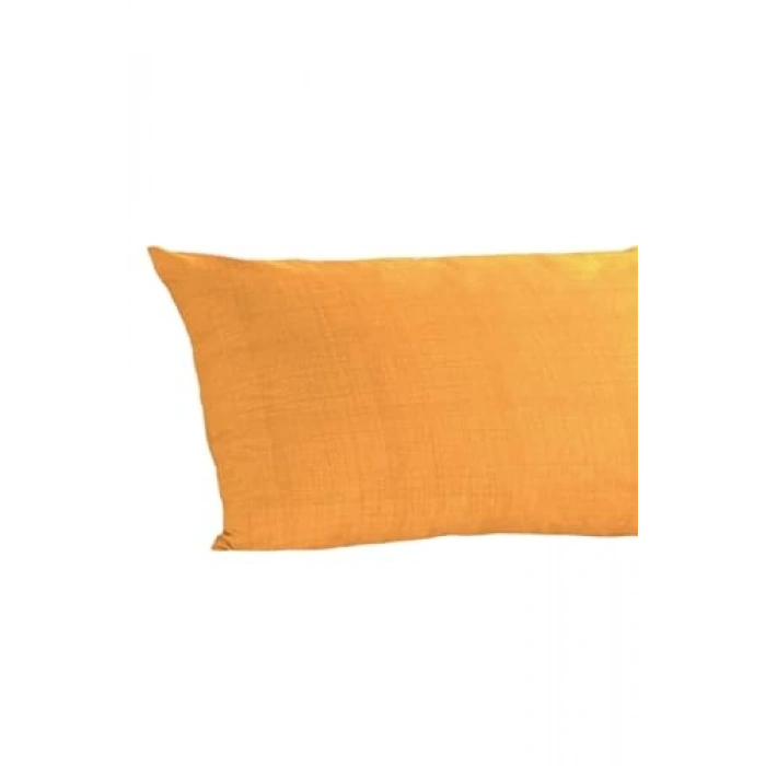 Yan Yatış Yastık Kılıfı, 40x120 cm, Sarı Renkli Ranforce