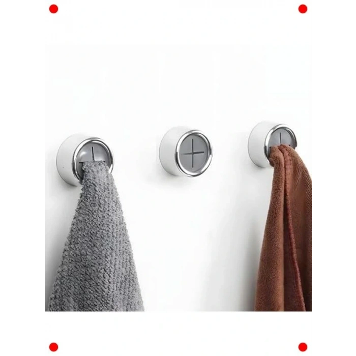 Yapışkanlı Duvar H Askısı, 2li Set, Siyah-Gri