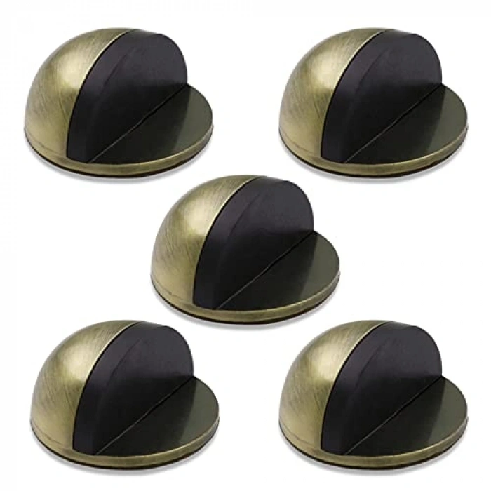 Yapışkanlı Metal Kapı Stoperi, Antik Sarı 5 Adet