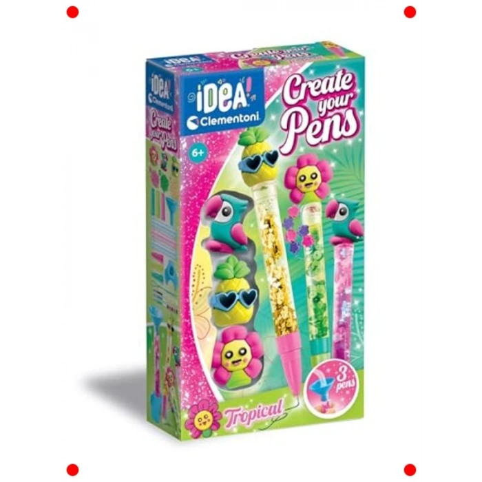 Yaratıcı Kalem Tasarım Seti - Tropikal Temalı