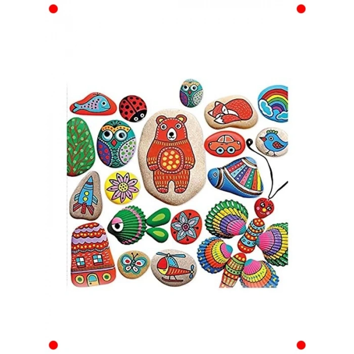 Yaratıcı Taş Boyama Sanat Seti