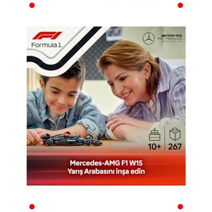 Yarış Arabası Modeli Yapım Seti - Sürücü Figürlü