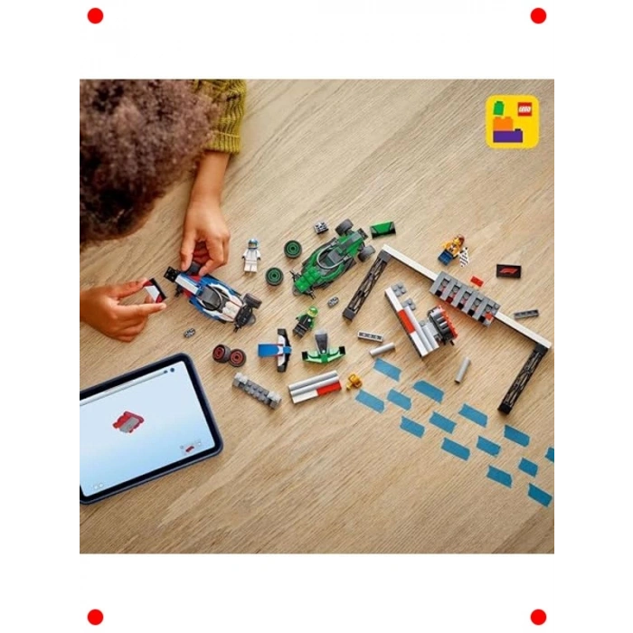 Yarış Arabası ve Sürücüleri Yapım Seti (313 Parça)