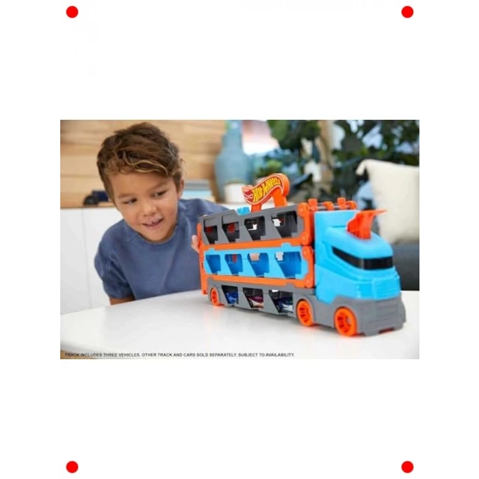 Yarış Pisti Tırı ve 3 Mini Araç