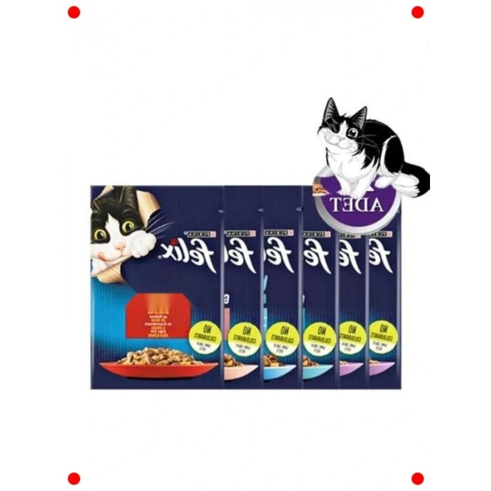 Yaş Kedi Maması Karışık Lezzetler Seti 28 Adet