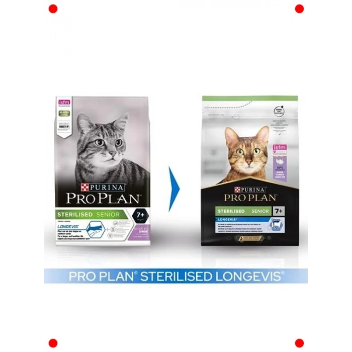 Yaşlı Kısır Kedi Maması, Hindi, 3 kg