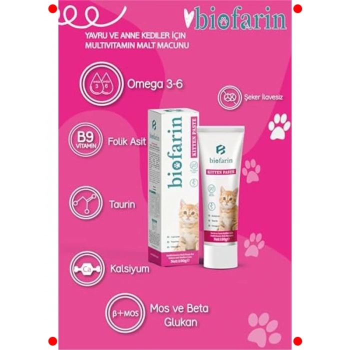 Yavru & Anne Kedi Bağışıklık & Kas Destek Macunu 100 Gr