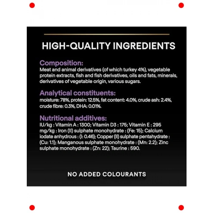 Yavru Kedi Hindi Etli Yaş Mama 10lu Paket 85gr