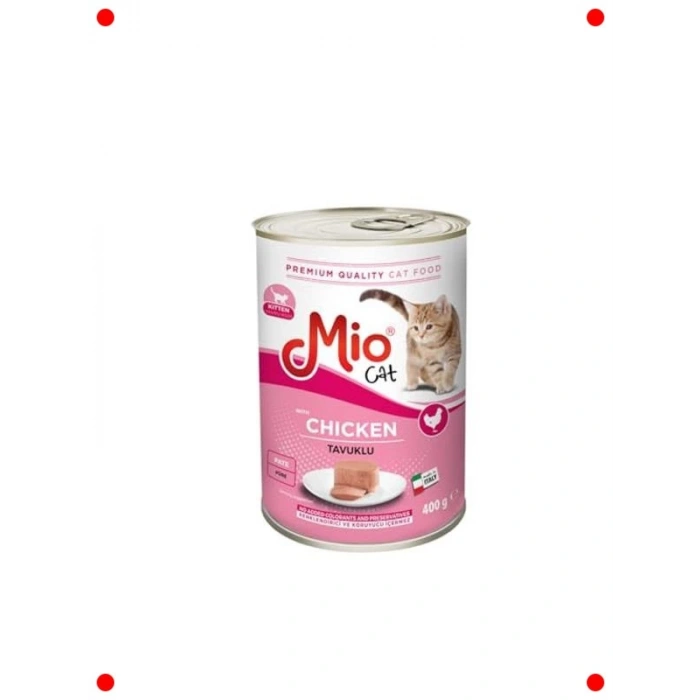 Yavru Kedi Yaş Mama Tavuklu (400g x 24 Paket)