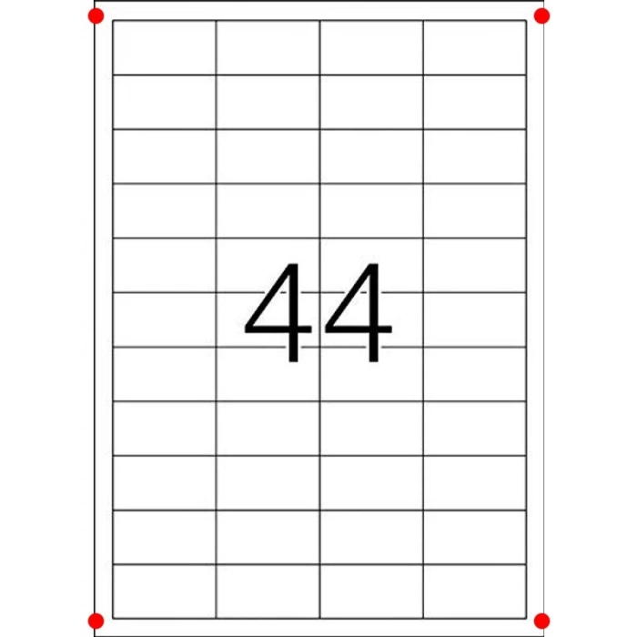 Yazdırılabilir Beyaz Evrensel Etiketler, 4400 Adet