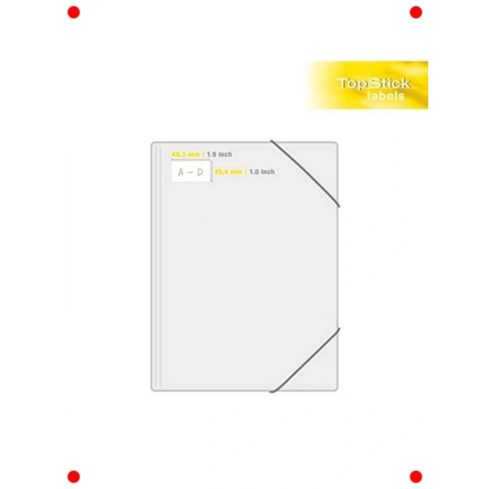 Yazdırılabilir Beyaz Evrensel Etiketler, 4400 Adet