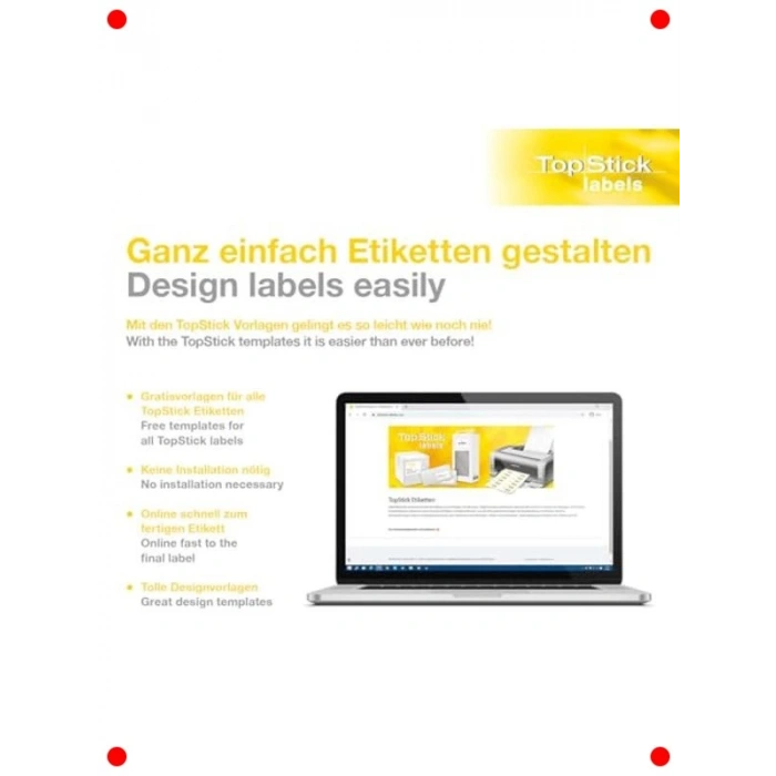 Yazdırılabilir Beyaz Evrensel Etiketler, 4400 Adet