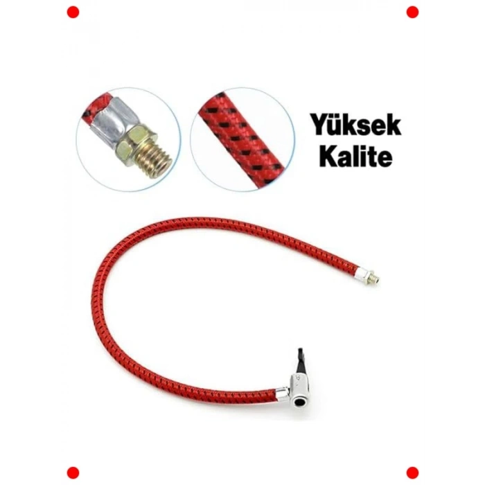 Yedek Bisiklet Pompası Hortumu - 50 cm Sağlam