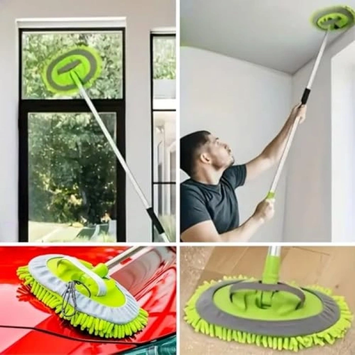 ® Yedek krofiber Bezli Oto Yıkama Mop Seti