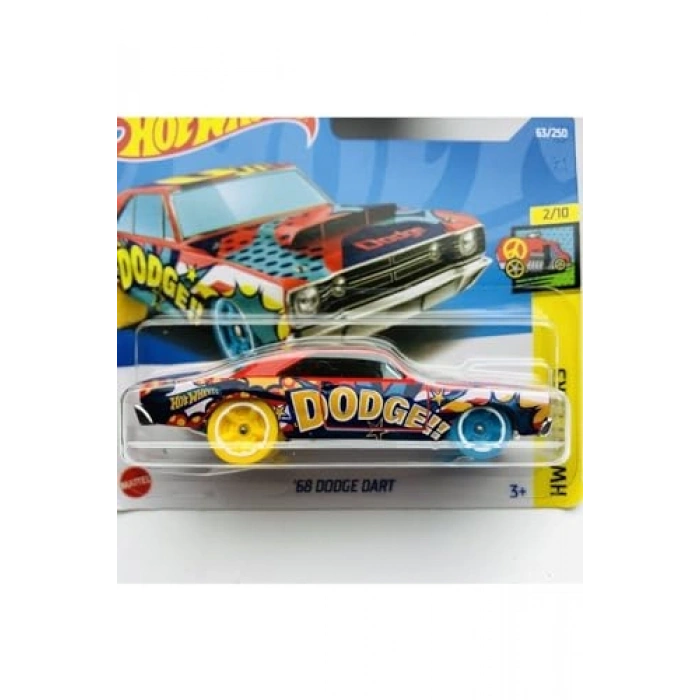 Yeni 68 Dodge Araba Modeli, 1:64 Ölçekli Hotwheels
