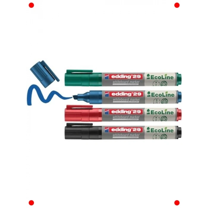 Yeniden Doldurulabilir Beyaz Tahta Kalemi Seti, 4lü