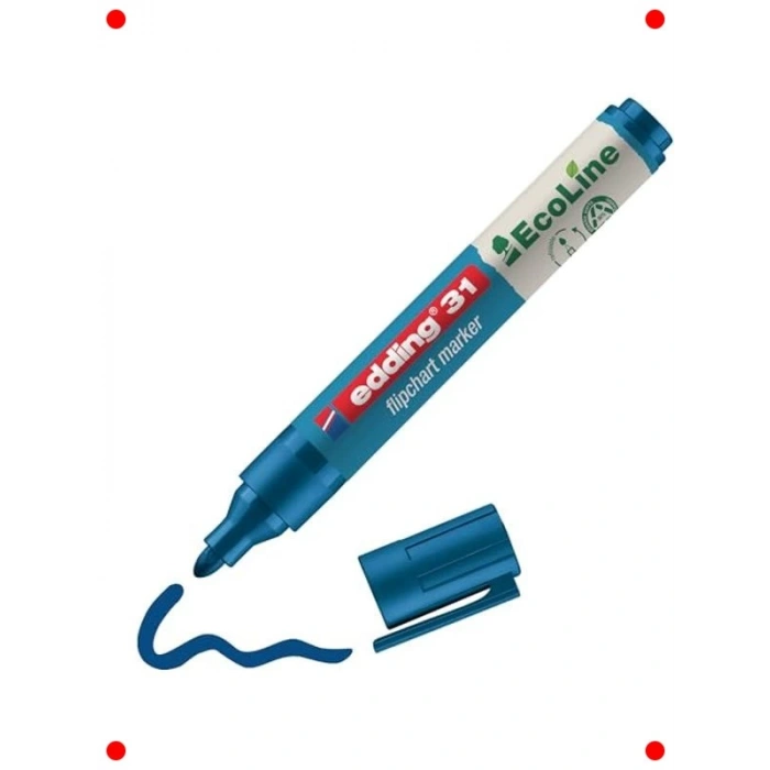 Yeniden Doldurulabilir Mavi Flipchart Kalemi